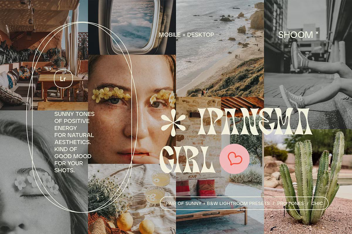 IPANEMA GIRL / SUNNY LIGHTROOM PAIR