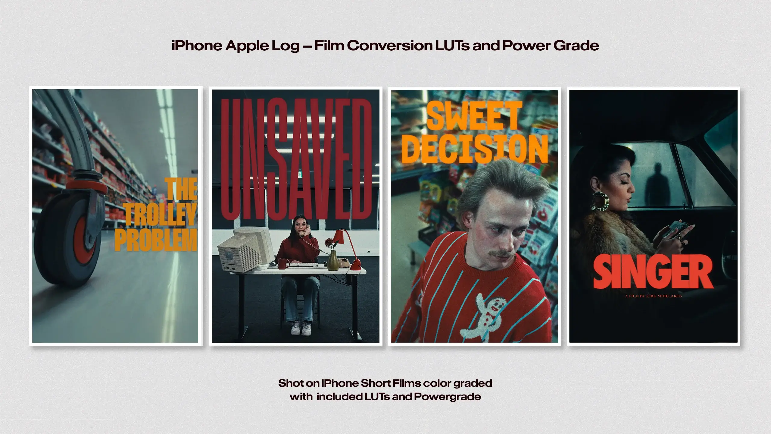 iPhone Apple Log — Film Conversion LUT & Power Grade v2