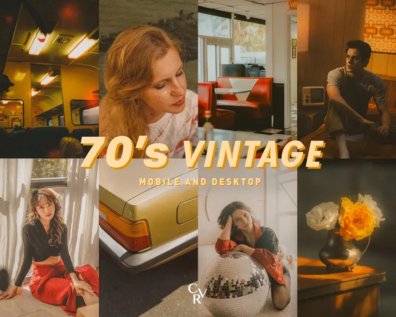 CVR presets – 15 70’s Vintage Lightroom Presets