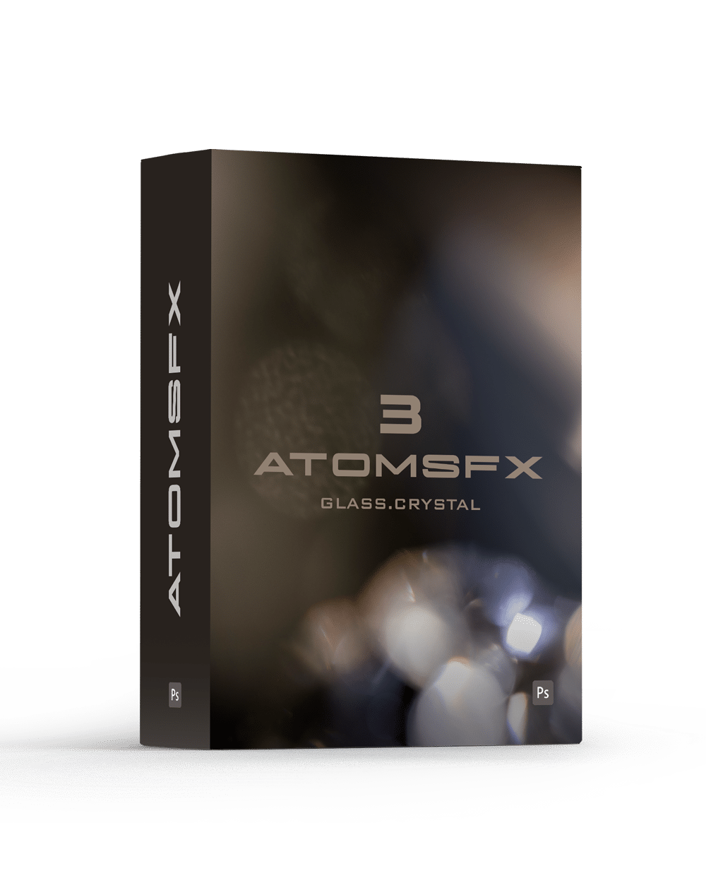 Preset Curator – AtomsFX 3 Glass & Crystal Overlays for Photoshop
