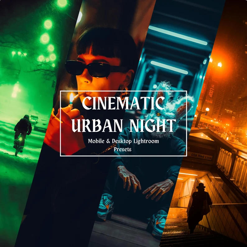 MEpresets – 10 Cinematic Urban Night Lightroom Presets