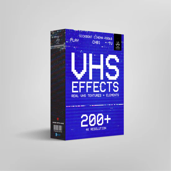 Sickboat – VHS Effects: Real VHS Texture Overlays (4K)