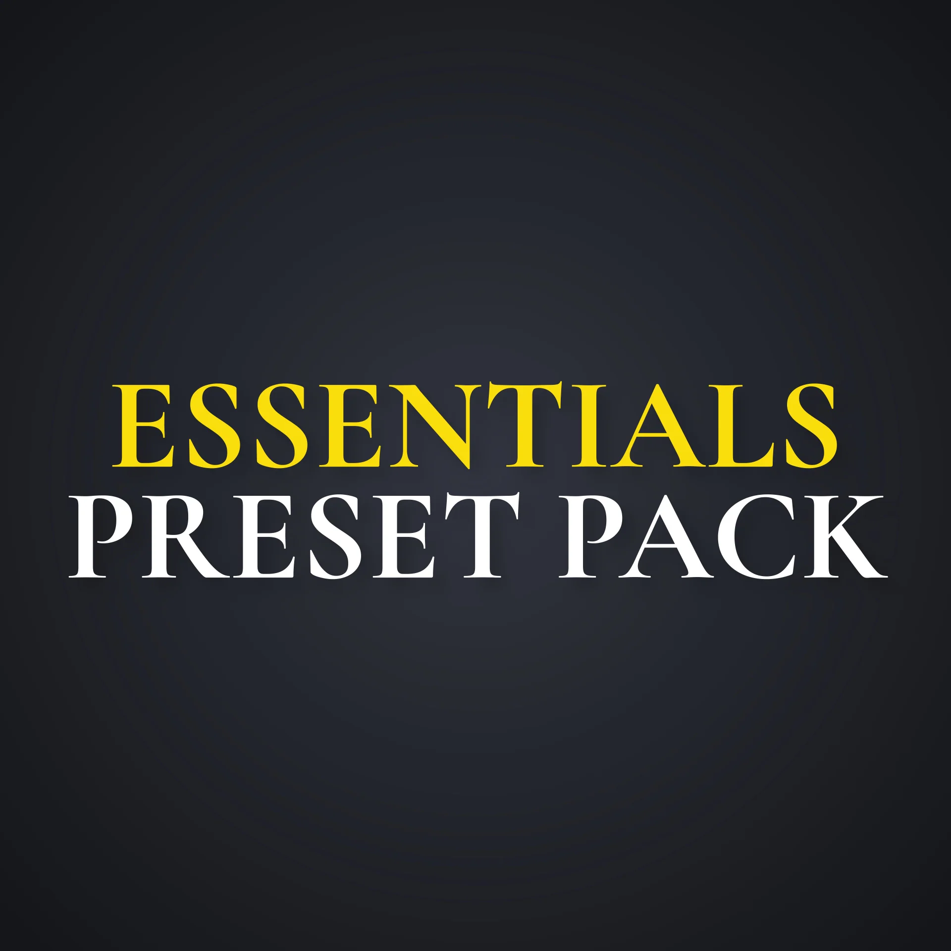 Greg Edits Essentials Preset Pack