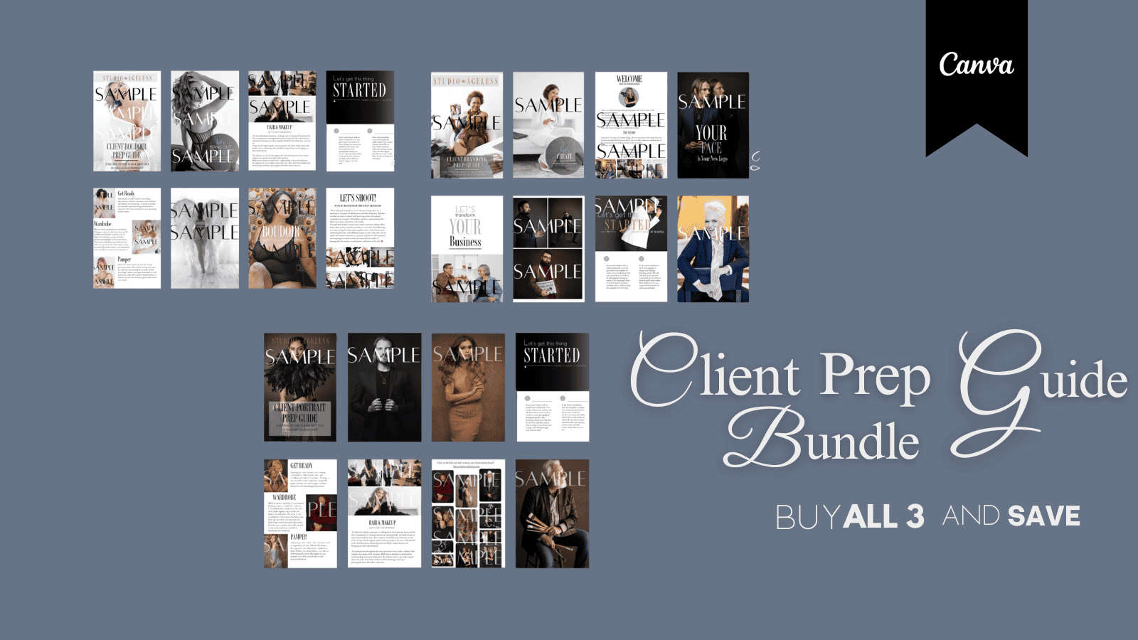 The Portrait Masters – Client Prep Guide Template Bundle