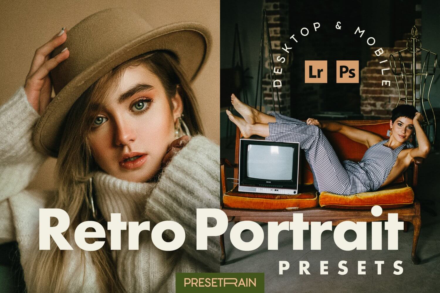 Presetrain – Retro Portrait Lightroom Presets