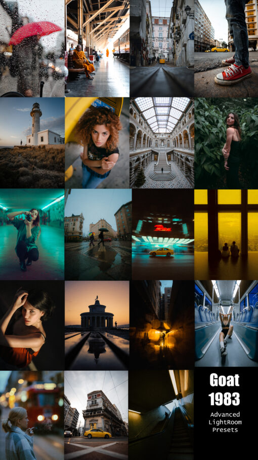 GOAT 1983 – Urban Cinematic Presets for LR by @Goatherd_K