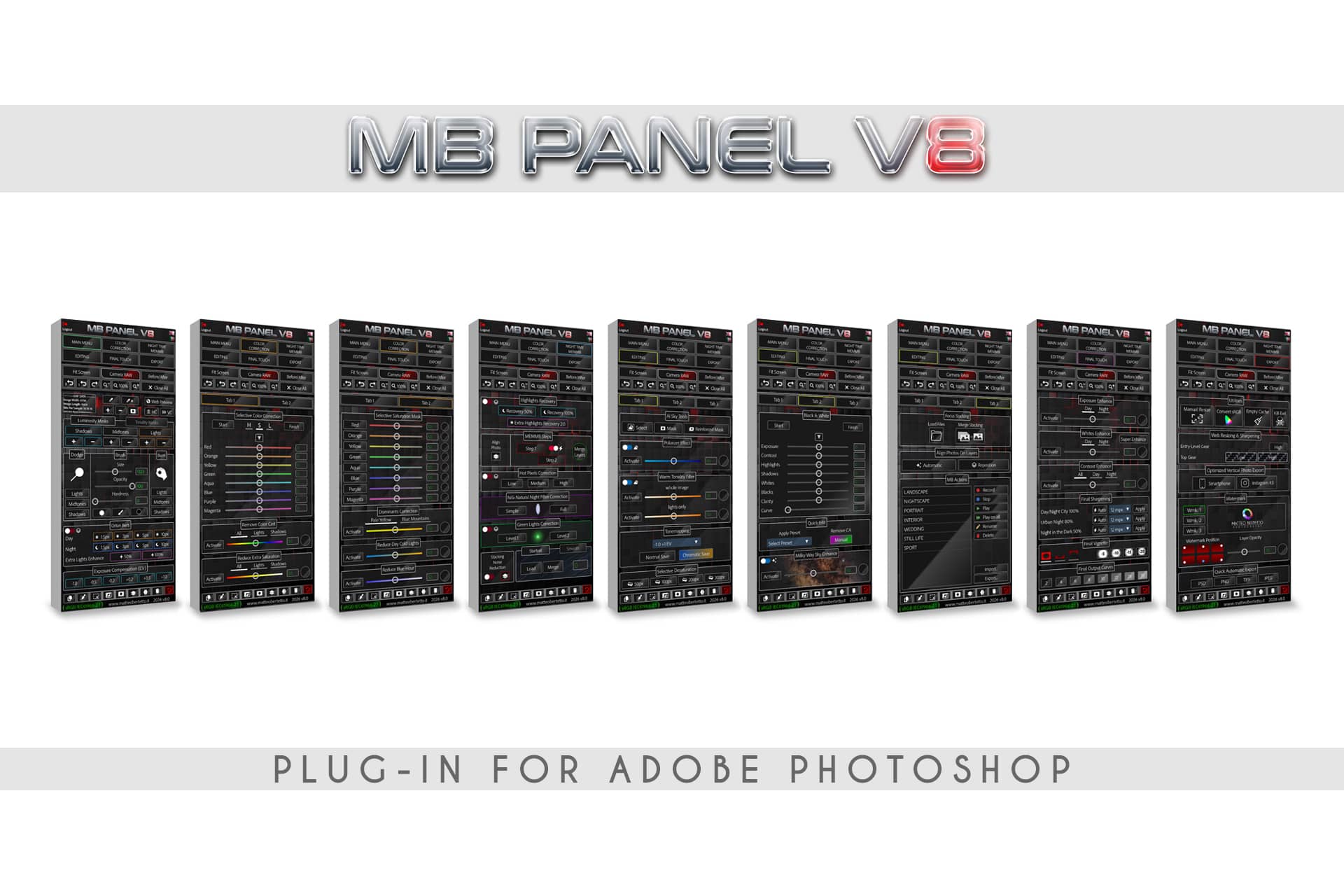 Matteo Bertetto – MB Panel V8 – Plug-in per Photoshop