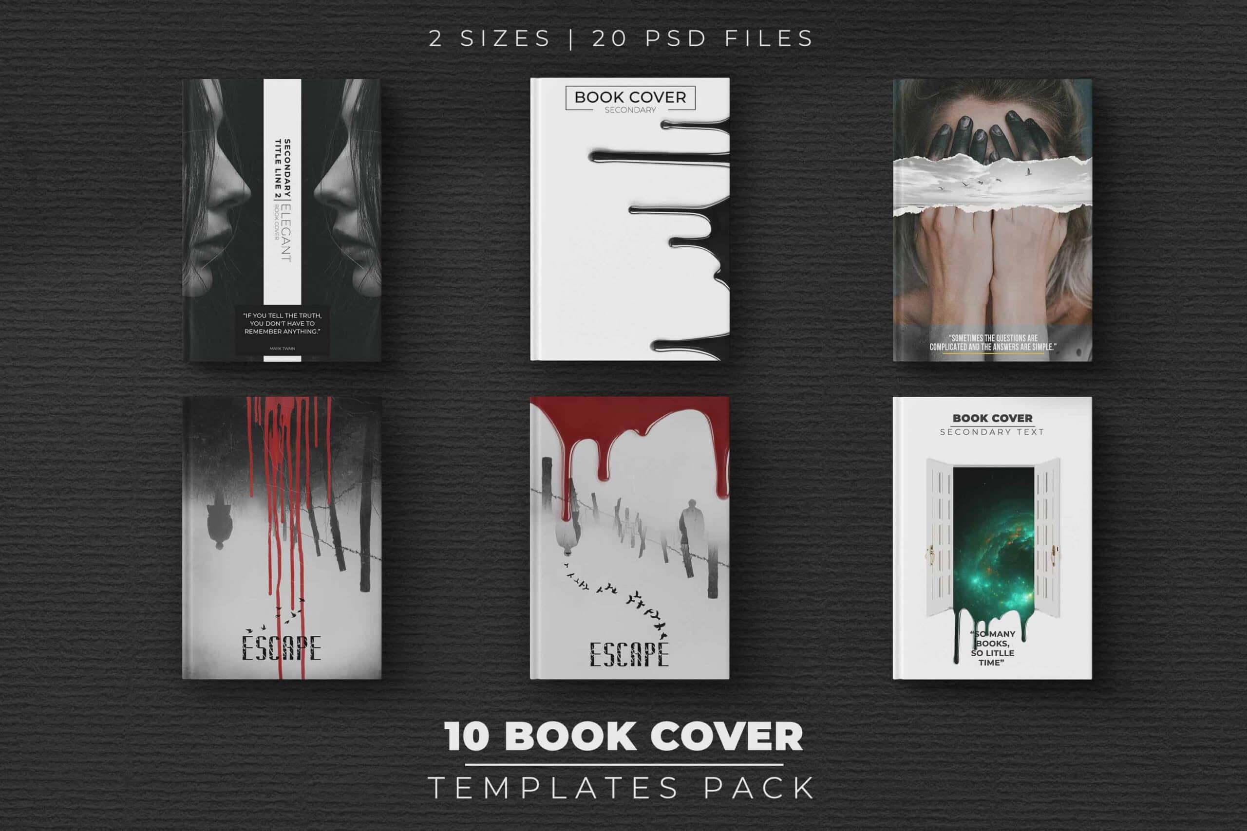 Eldamar Studio – 10 Book Cover Templates Pack