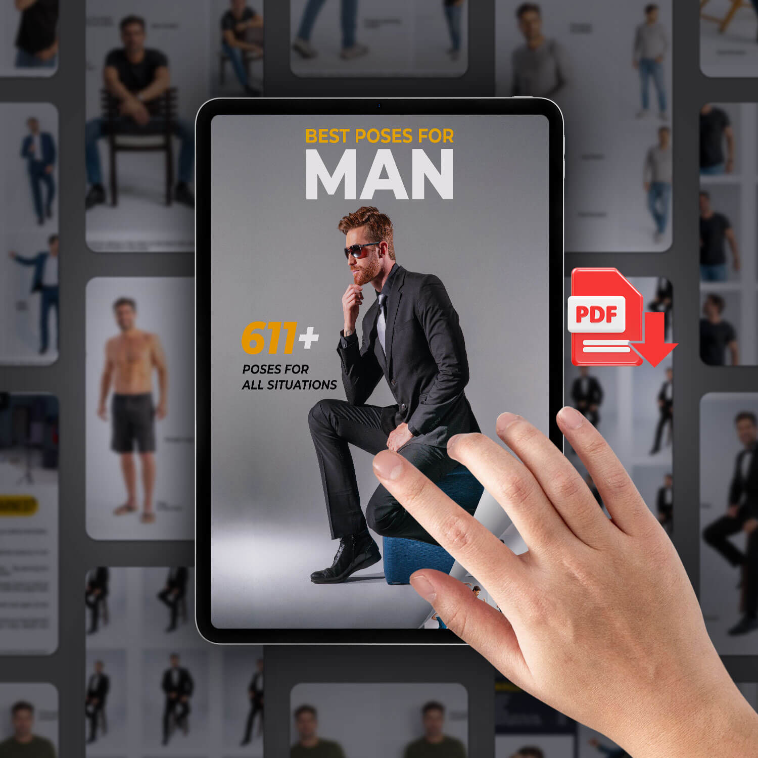 Studio Guti – The Best 611 Poses for Man – Digital Book
