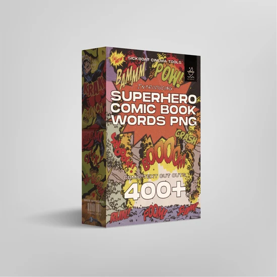 Sickboat – Superhero: Comic Book Words PNG