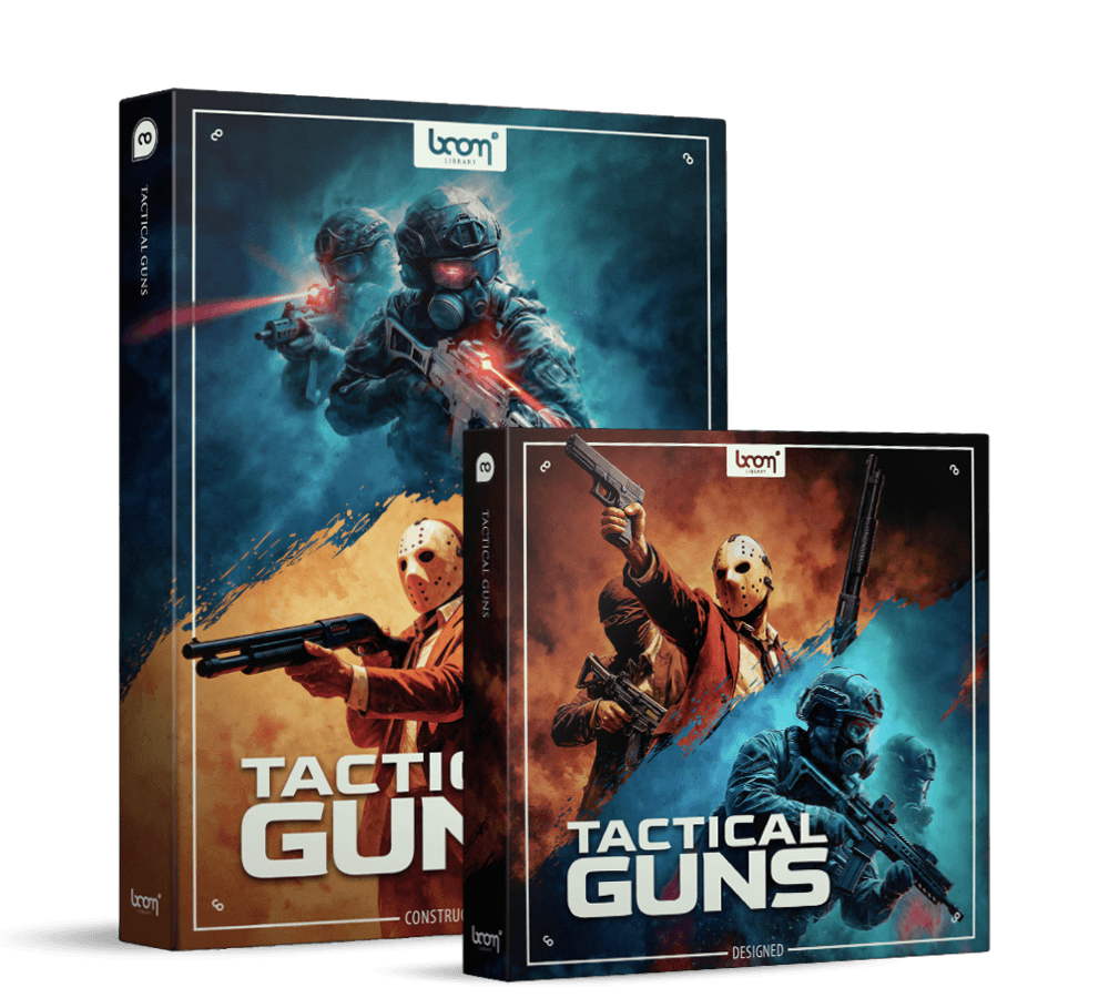 BOOM Library – Tactical Guns – Construction Kit and Designed Content Combined