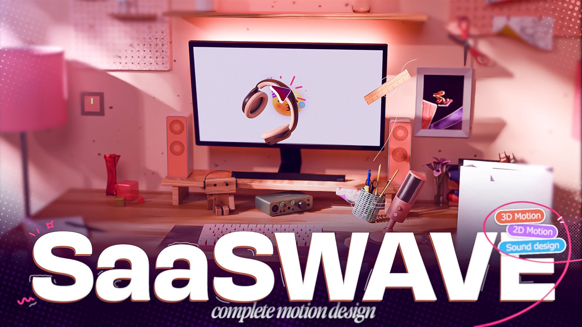 SaaSWAVE – Complete 2D/3D Motion Design Course