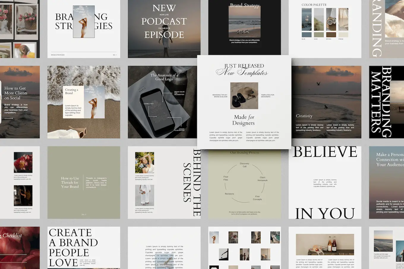 Brand & Bloom – Luxury Social Media Templates Pt. 3