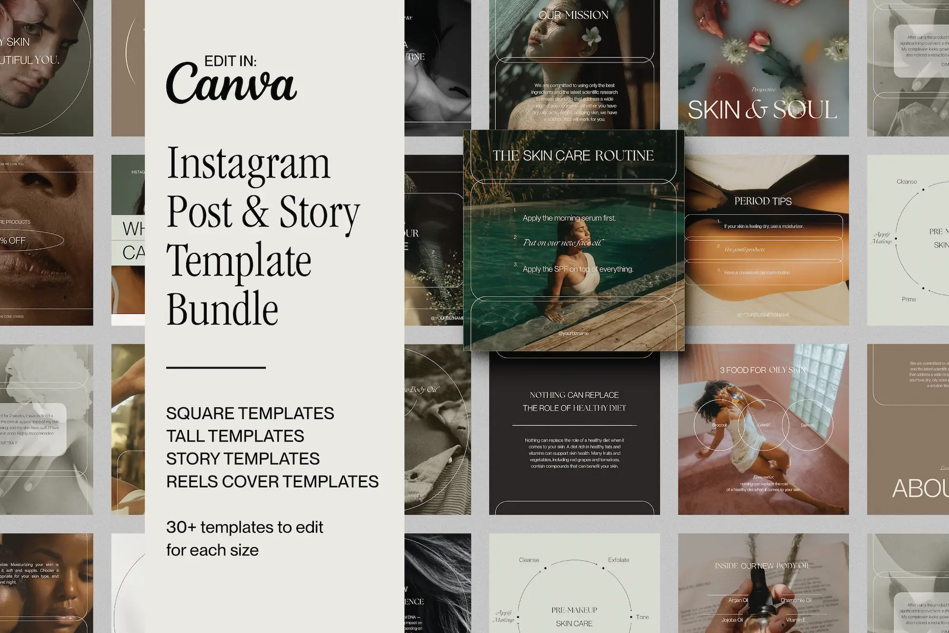 Brand & Bloom – Luxury Social Media Templates