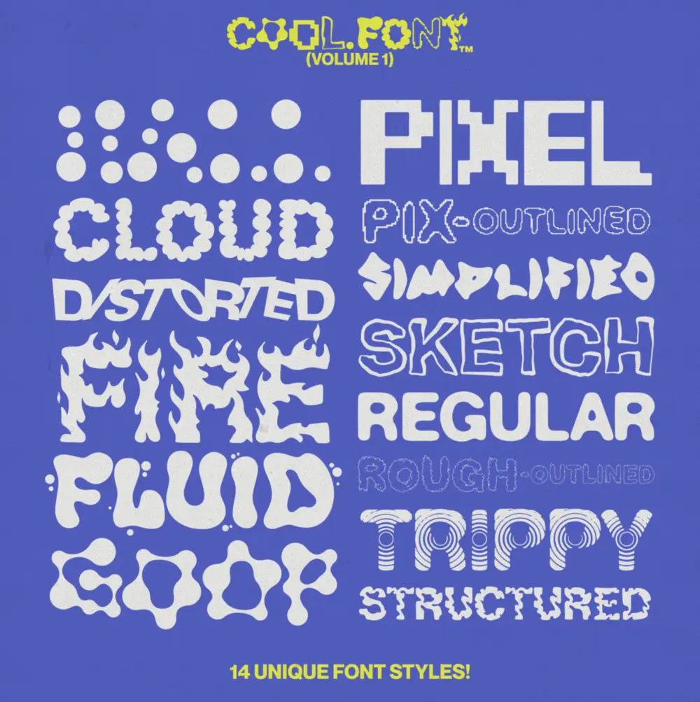 HVNTER – COOL.FONT™ (VOLUME 1)