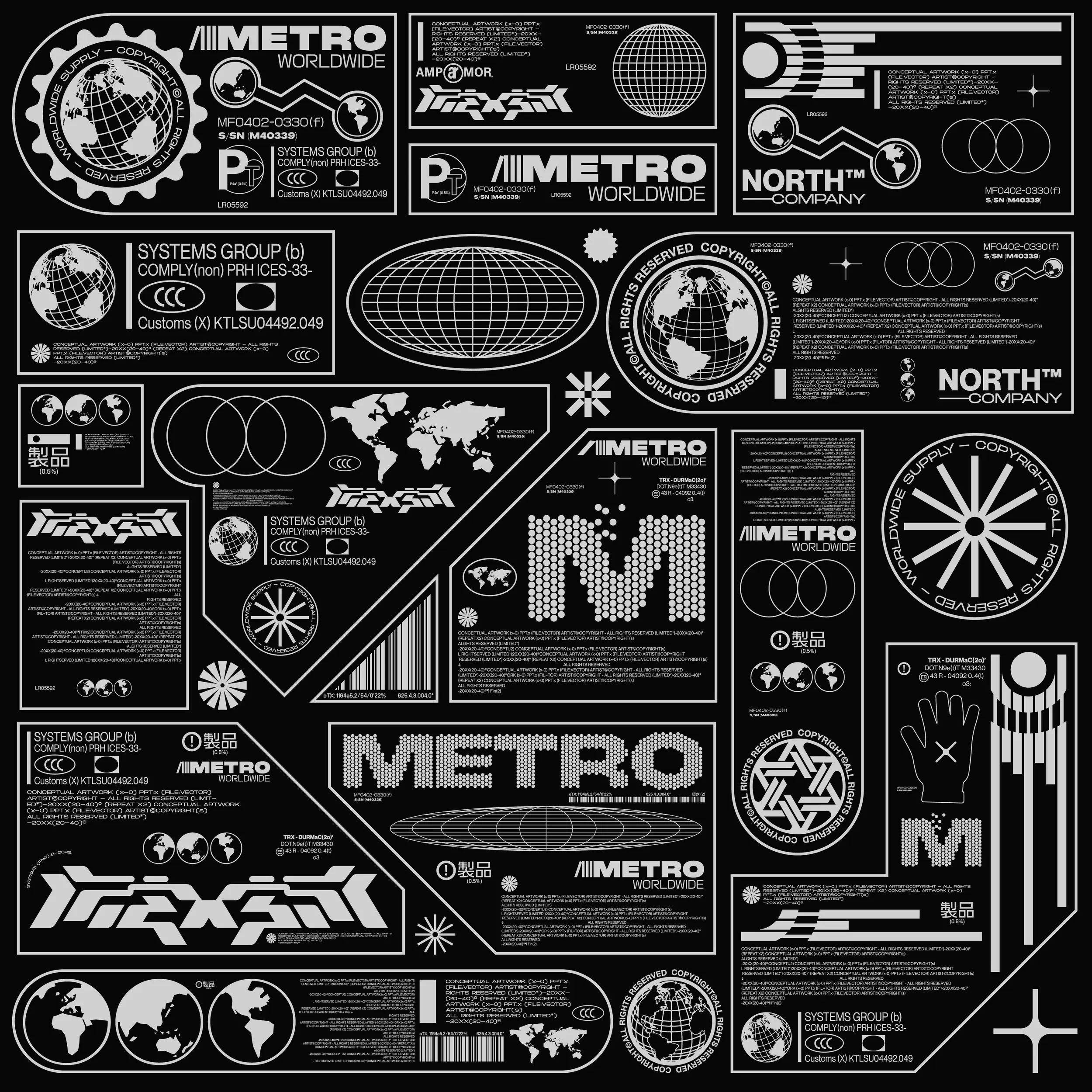 HVNTER – Cyber Label Pack