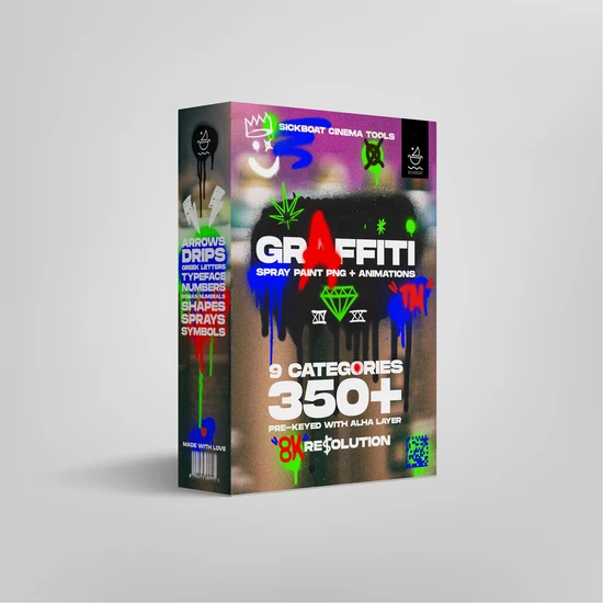 Sickboat – Graffiti: Spray Paint PNG + Animations